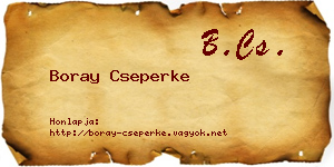 Boray Cseperke névjegykártya
